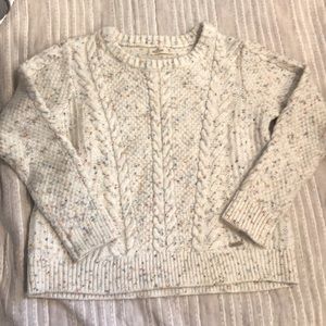 Hollister cropped chunky cable knit sweater